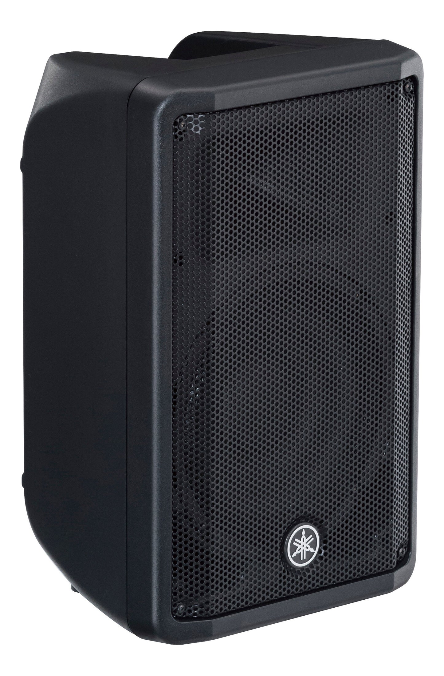 Yamaha DBR10 Black speaker with a brand logo on a white background