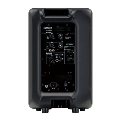 Yamaha DBR10 Black Yamaha audio equipment on a white background