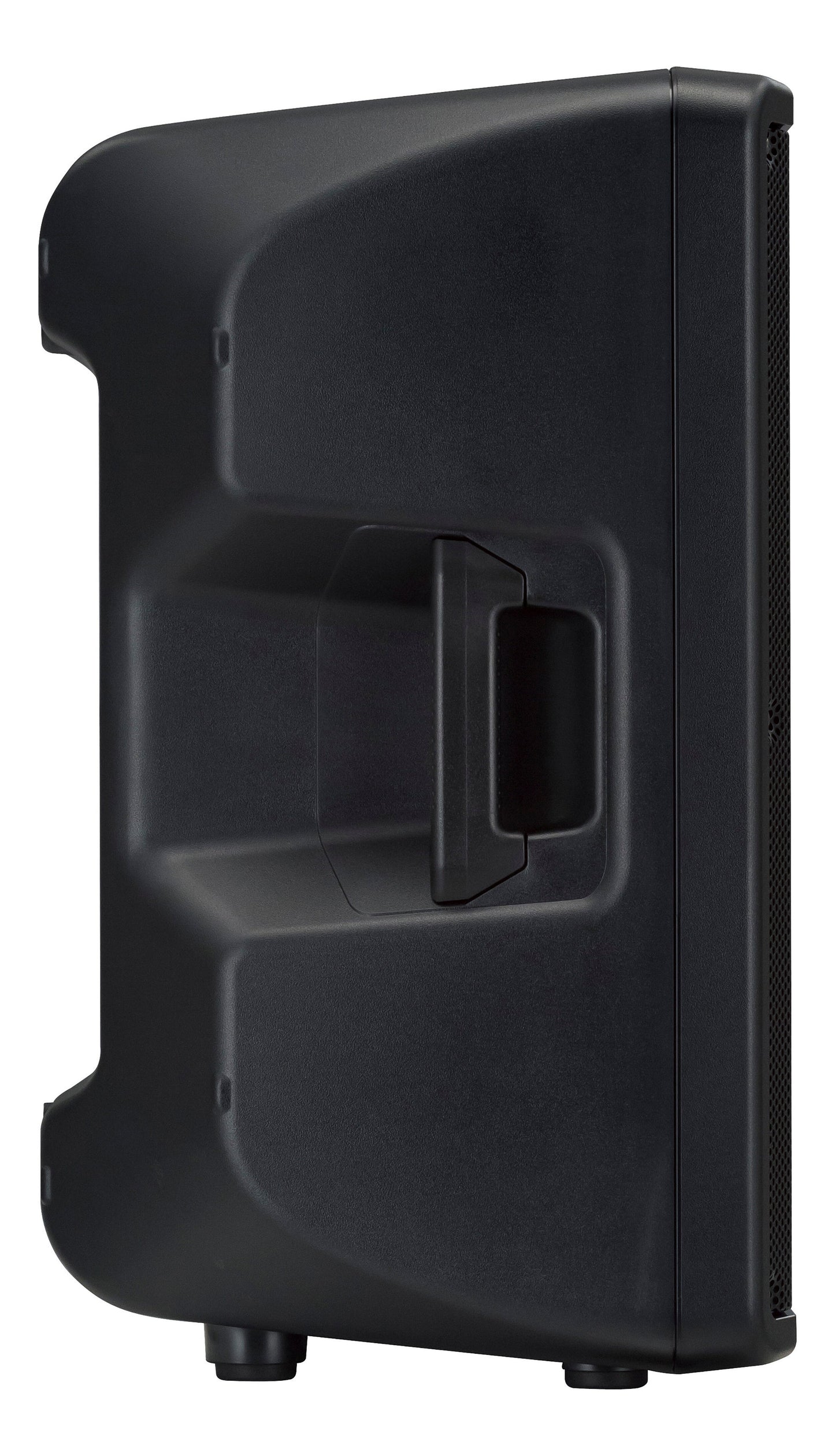 Yamaha DBR12 Black protective case with a handle on a white background