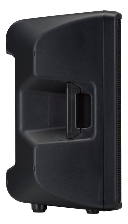 Yamaha DBR12 Black protective case with a handle on a white background