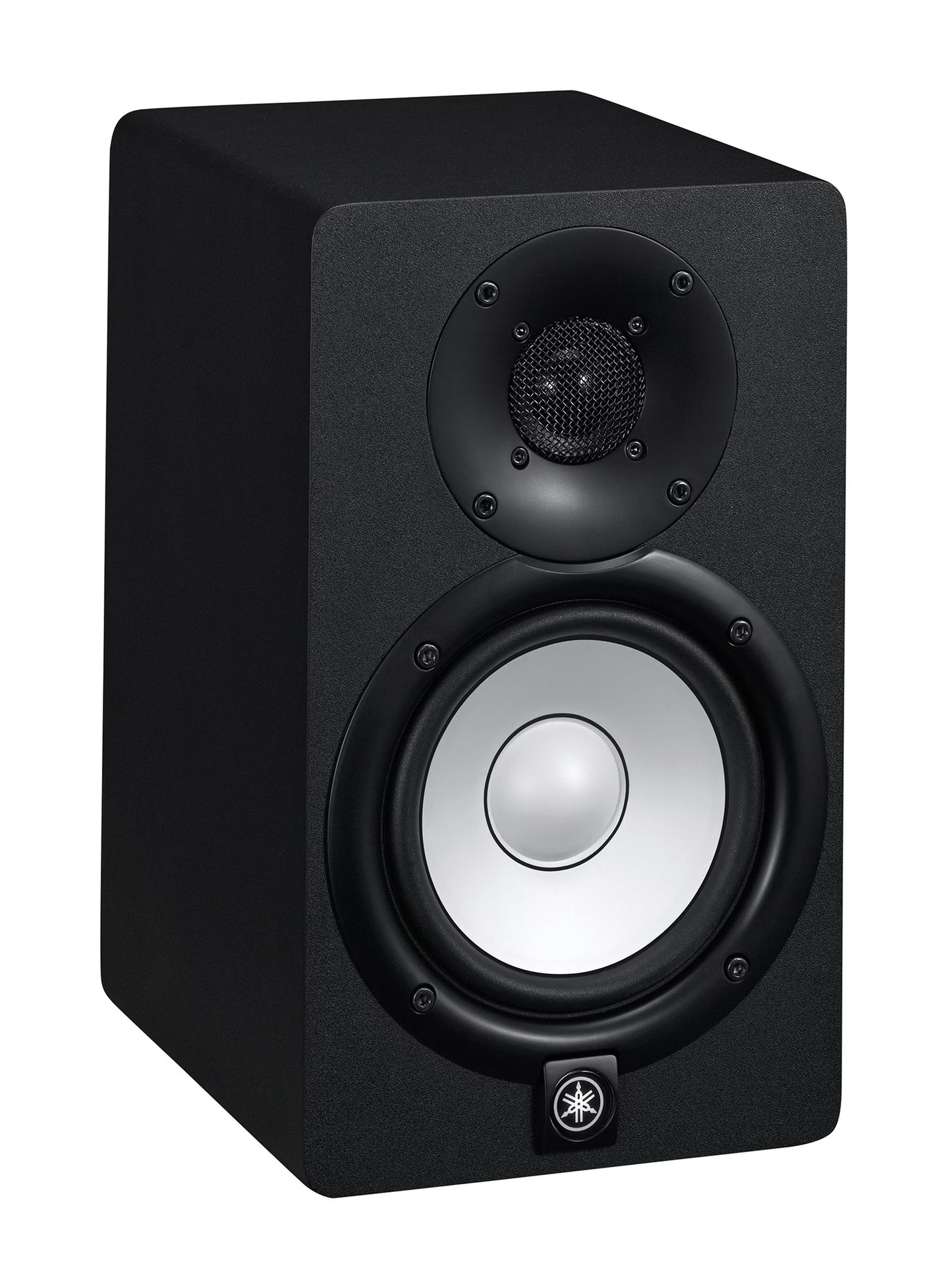 Yamaha HS5 Black speaker with visible Yamaha logo on a white background