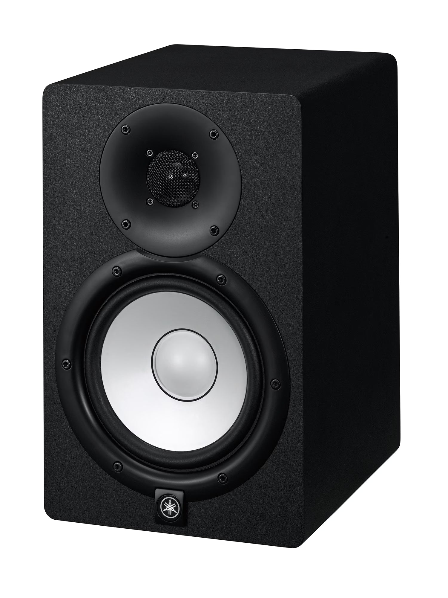 Yamaha HS7 Black speaker with visible Yamaha logo on a white background