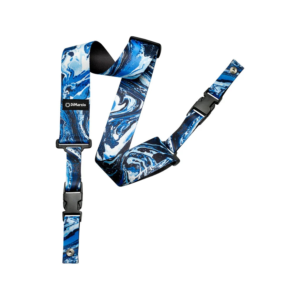 DiMarzio Cliplock Steve Vai Quick Release Guitar Strap - Blue Universe