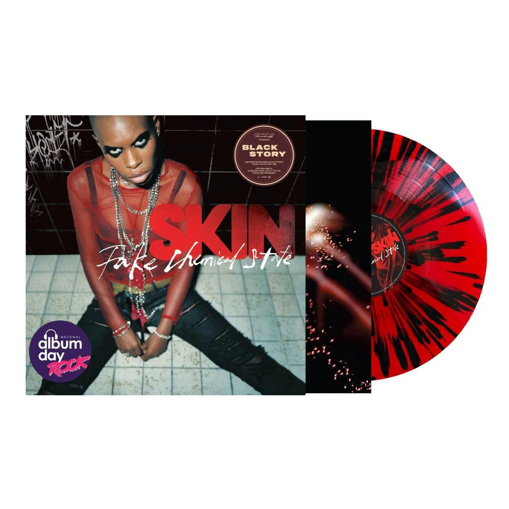 SKIN - Fake Chemical State Vinyl record with cover featuring a person and 'Album Day' branding