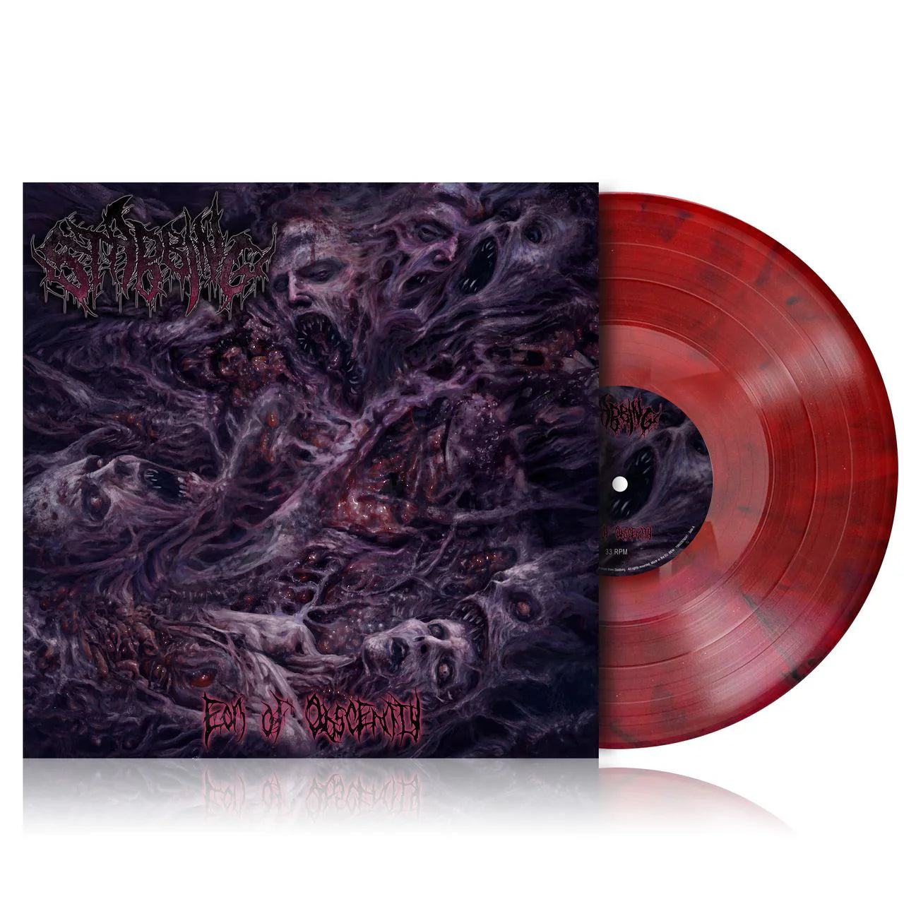 Stabbing - Eon of Obscenity (Red / Black Marbled) Vinyl