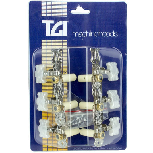 TGI Machineheads Classical 3 in a Line. Nickel.