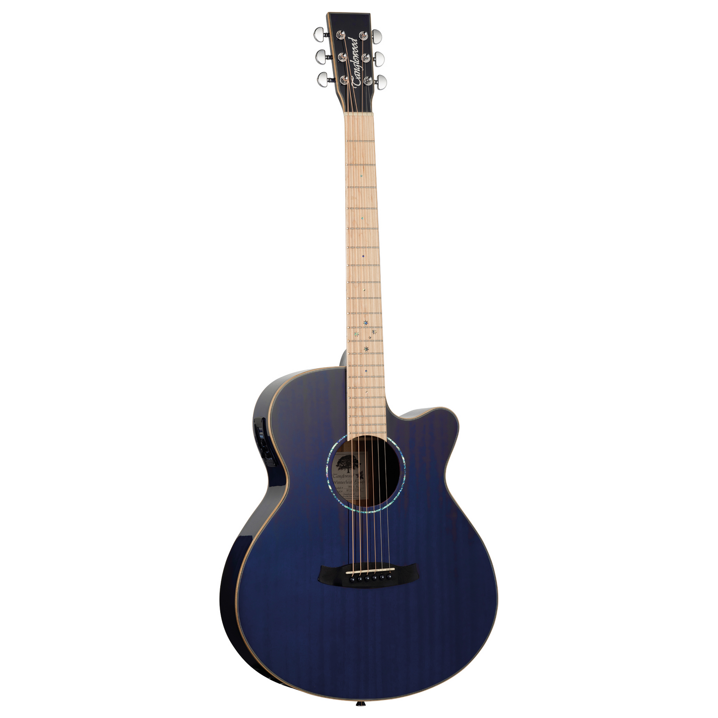 Tanglewood TW4CEBLA Winterleaf Super Folk Cutaway Electro-Acoustic - Blue Gloss