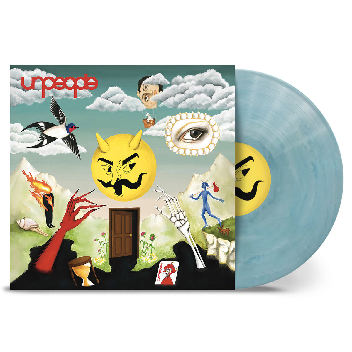 unpeople - we are unpeople (Clouds Blue) Vinyl Vinyl record with colorful cover featuring artistic designs and 'unpeople' branding.
