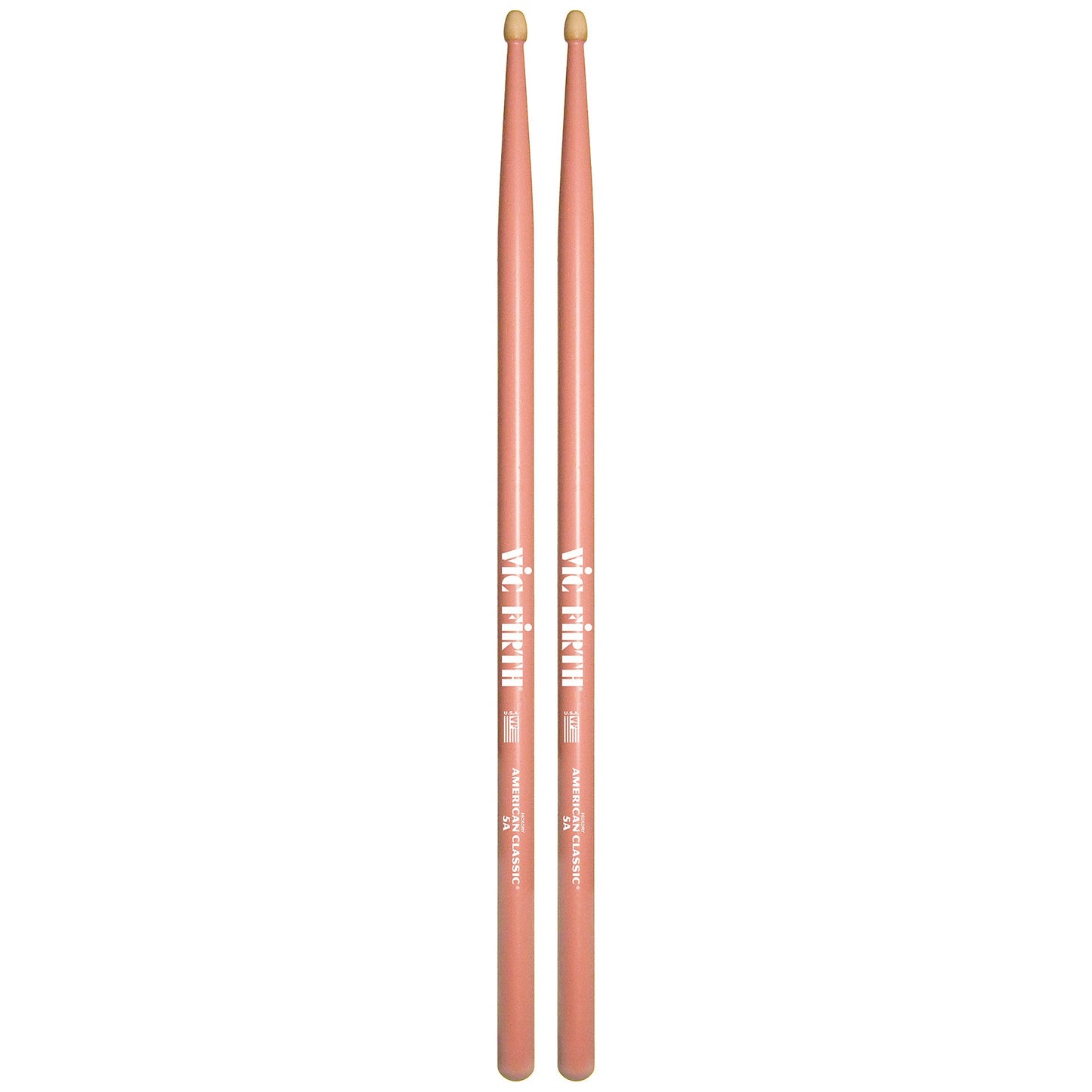 Vic Firth American Classic Hickory 5A Drumsticks - Pink