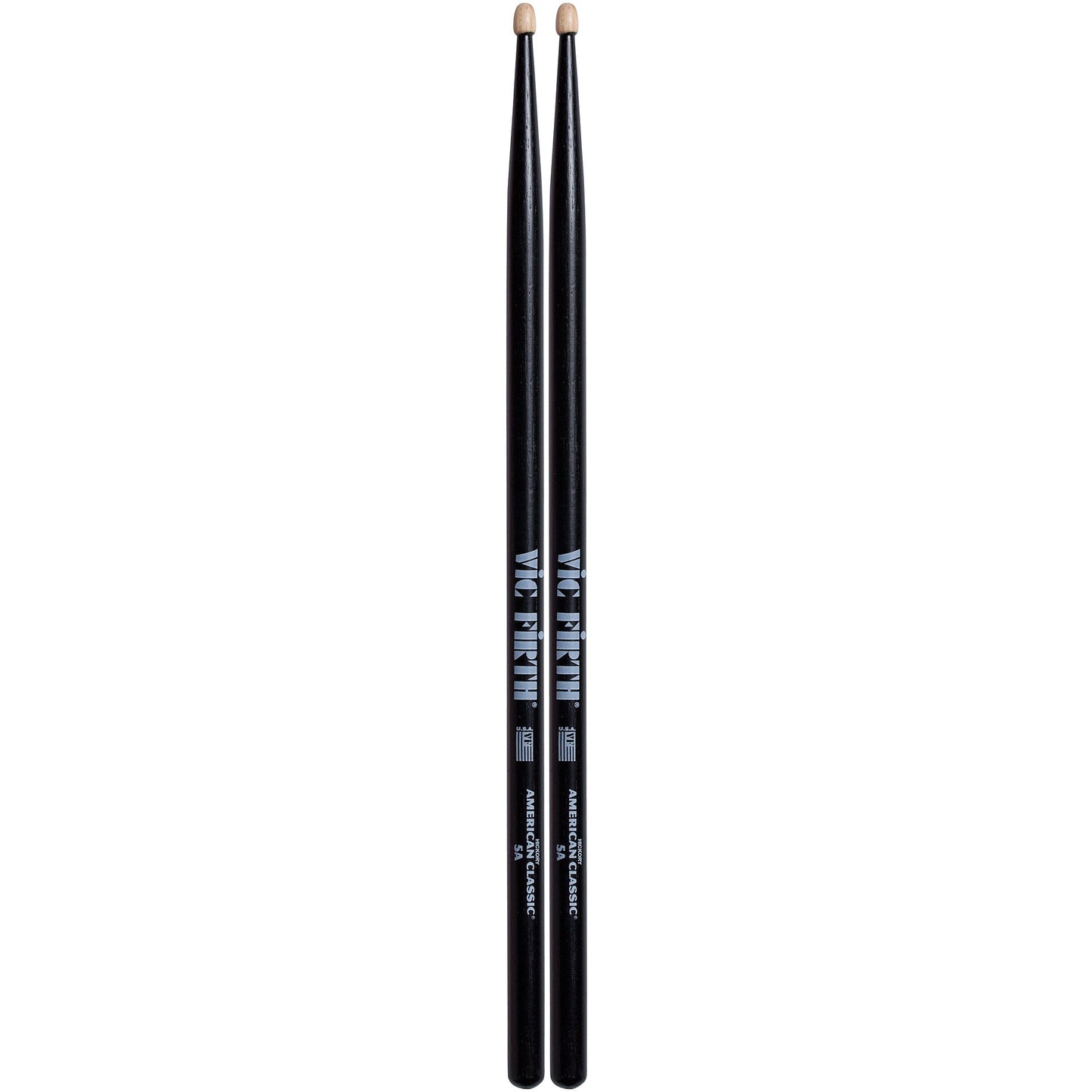Vic Firth American Classic Hickory 5A Drumsticks - Black